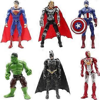 6pcs/set Iron-man Ama Hulk S Ornt For Kids Toys