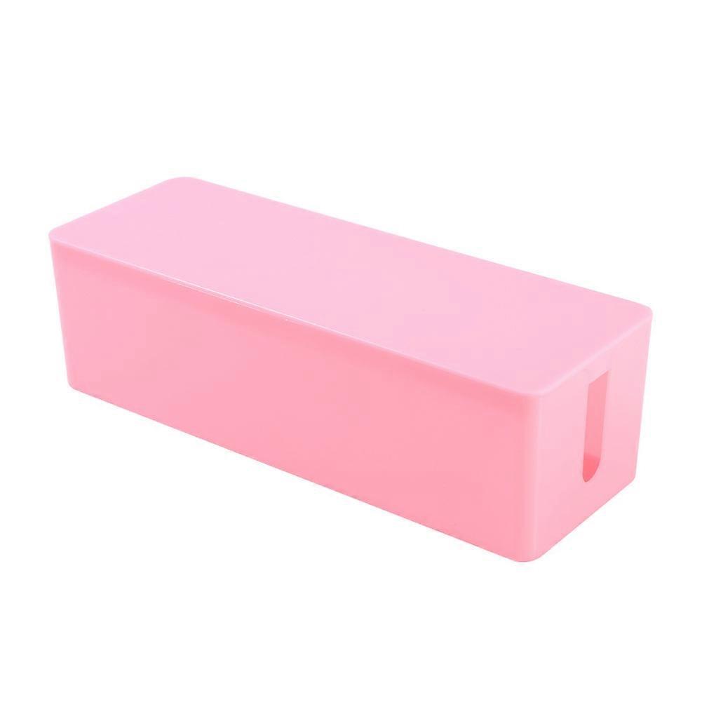 Safe power cord socket storage box (pink)