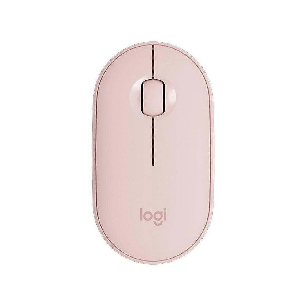 Myš LOGITECH M350 Pebble Mouse (Bluetooth – běžná – 1000 dpi – růžová)