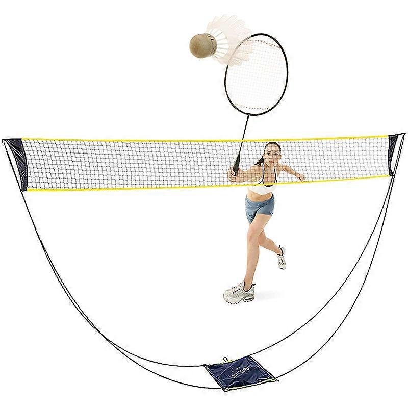 Portable Badminton Net Set - Outdoor/Indoor Volleyball Net with Carry Bag
