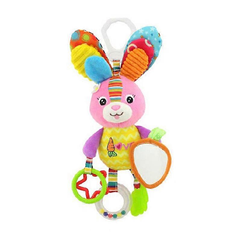 Baby Tags Stuffed Animal Soft Toy Lovey Elephant Plush Bell Toy Built-in Rattles Sensory Toy For Newborn Toddler Infant Gifts - Baby Rattles & Mobiles