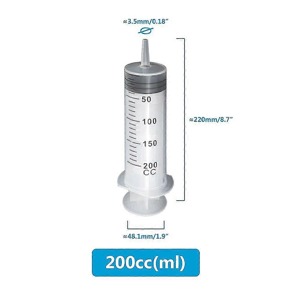 50 ml 100 ml 150 ml 200 ml 250 ml 350 ml 550 ml Spritze mit großem Fassungsvermögen Wiederverwendbare Kunststoffpumpe Nährstoffmessspritze mit 100 cm Schlauch-YuJia