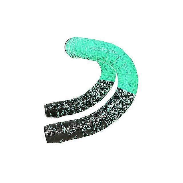 Bike Handlebar Tape Road Bicycle Two-colors Bar Tapes 2 Roll Pu Leather Surface Eva Foam Cycling Handle Bar Wraps With End Plugs