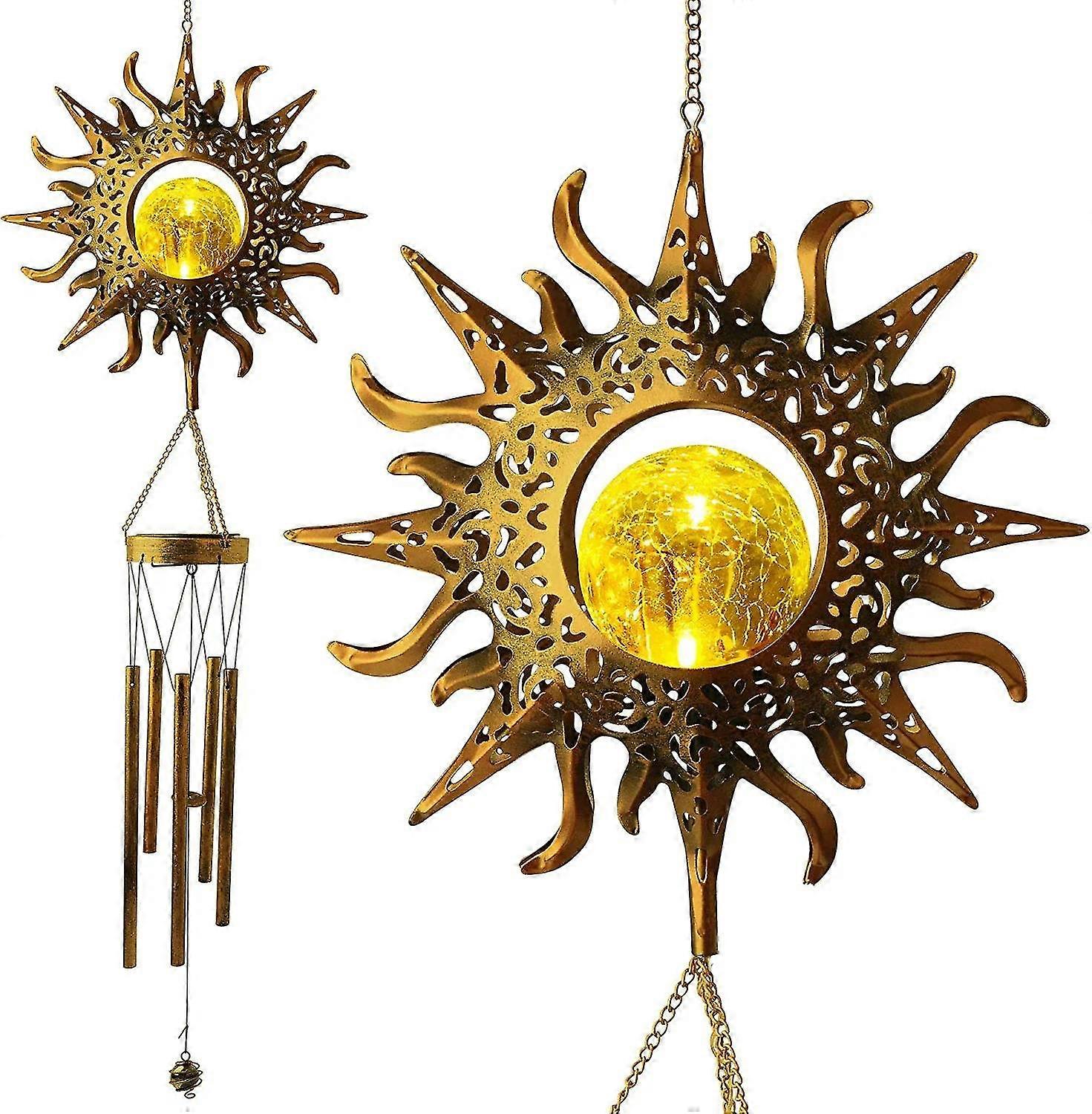 Sun Wind Chimes, Solar Wind Chimes, Solar Garden Lights