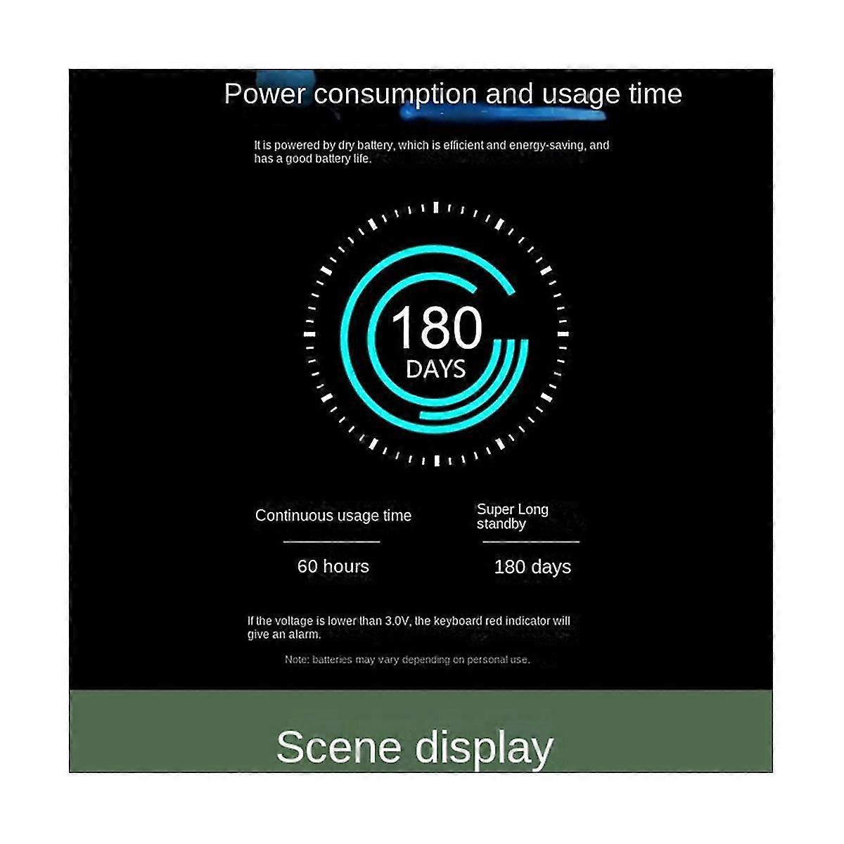 لوحة مفاتيح بلوتوث لاسلكية 2.4g لوحة مفاتيح اتصال متعددة الأجهزة للكمبيوتر المحمول مناسبة لمكتب Comput