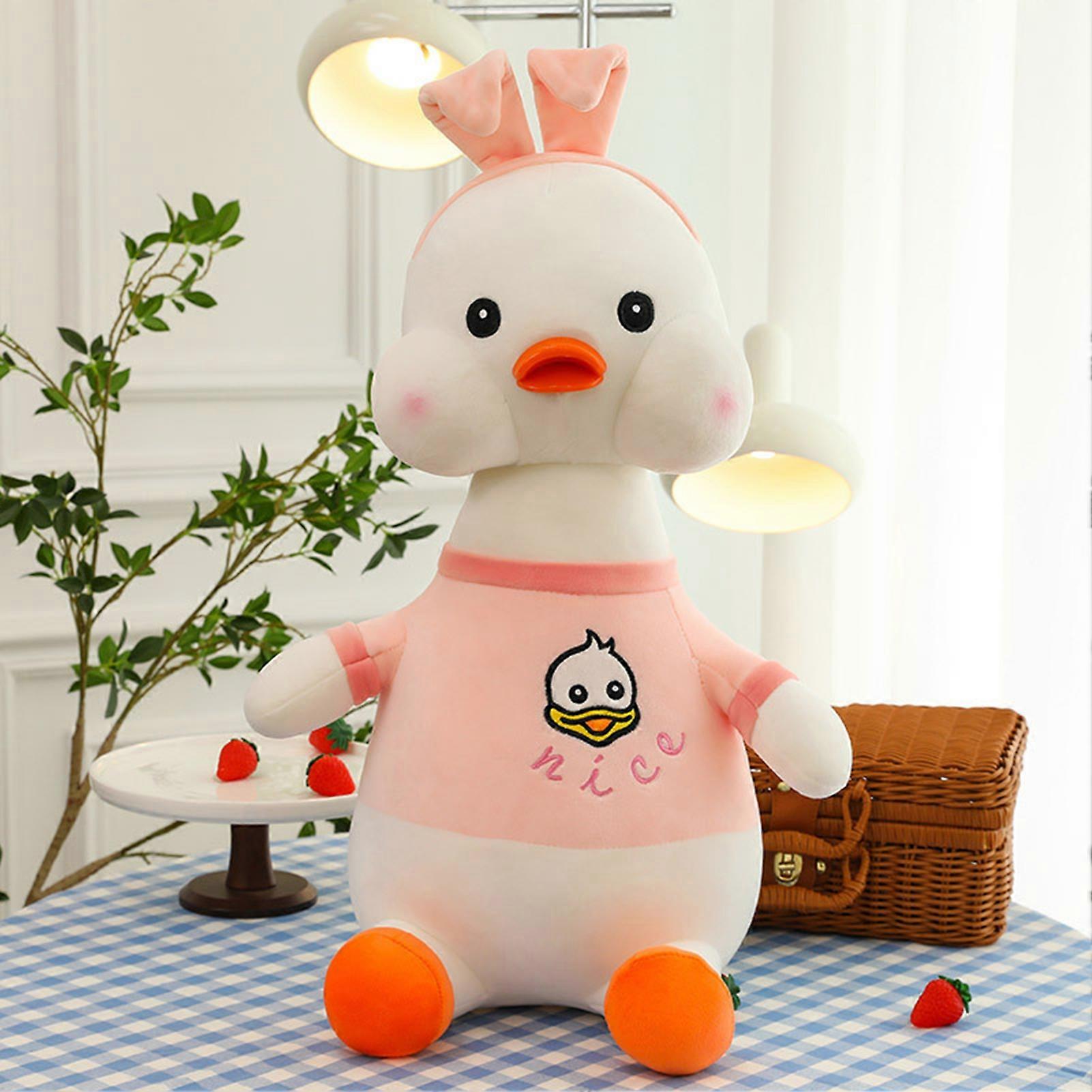 Simulation Duck Stuffed Doll Plush Toy Lovely Soft Plushie Pillow Cushion Plush Doll for Kids Baby Comforting Gift