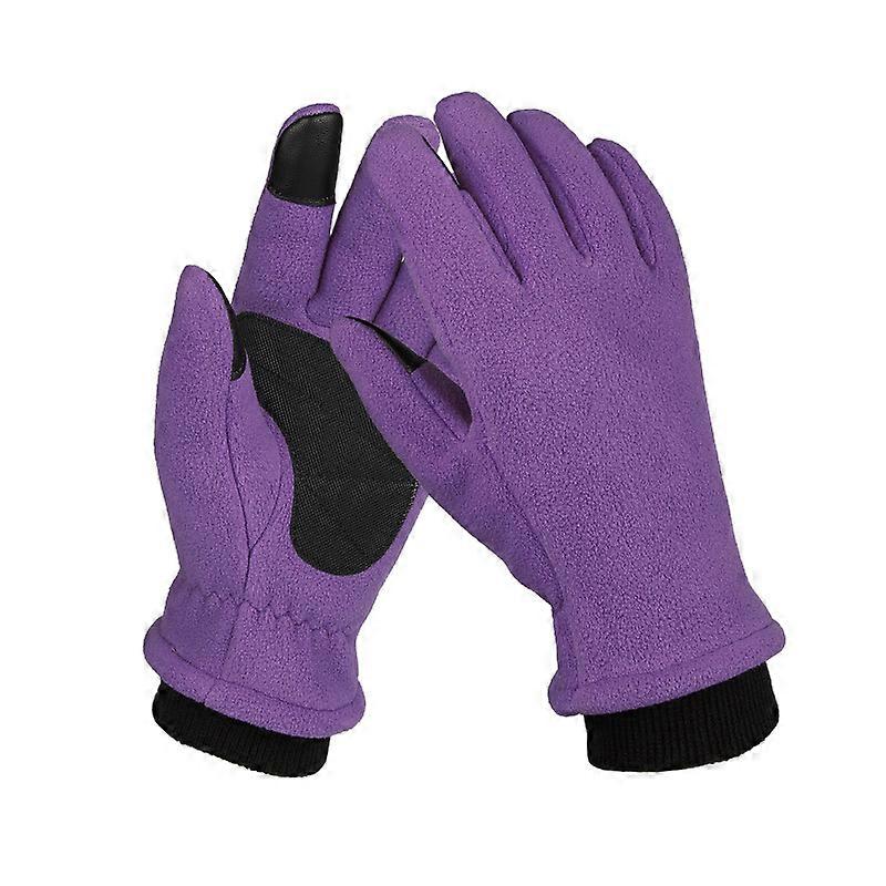 OZERO 1 Pair unisex Winter Fleece Touch Screen Warm Outdoor Sports Gloves