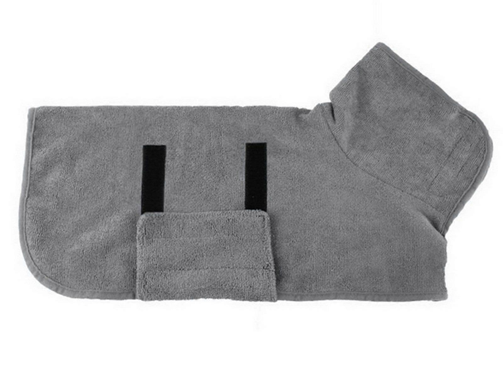 1Pc Pet Bathrobe Clothes Grey