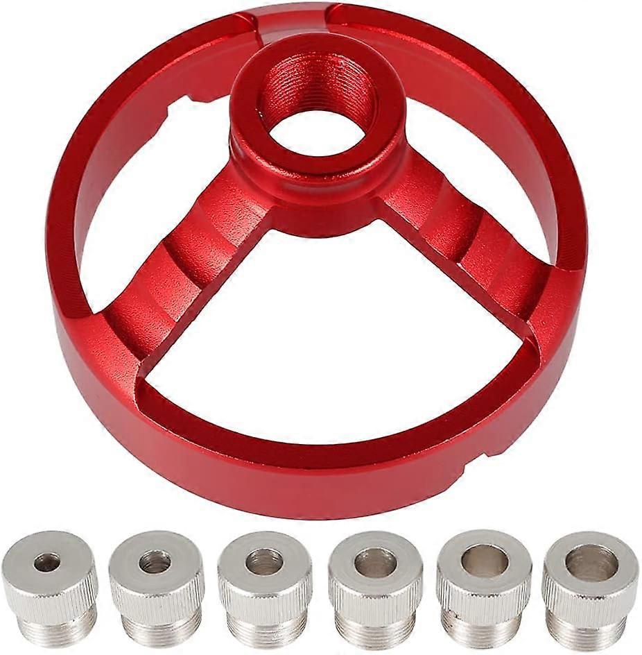 Woodworking Vertical Drilling Tool Kit, 5/6/7/8/9/10mm Dowel Drill Guides, Professional Drill Guide for Fixing and Centering,2024 Ping