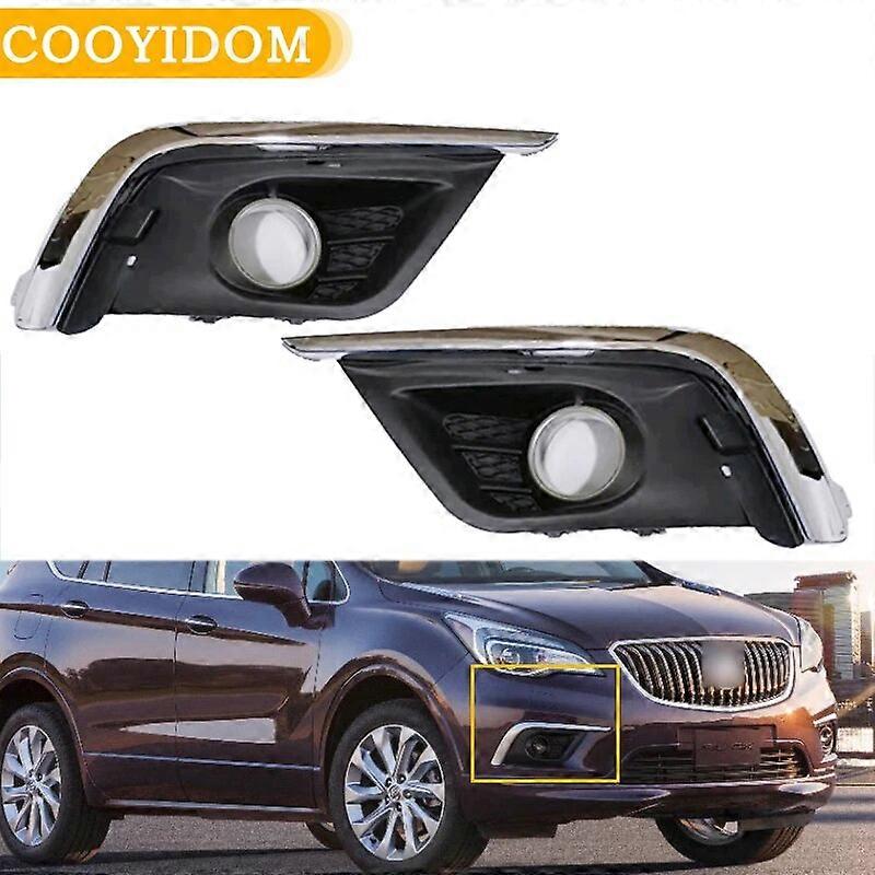 Front Bumper Fog Light Cover DRL grille Fog lamp Frame Shell Trim Cap Plate Garnish Hood For Buick Envision 2014 2015 2016 2017