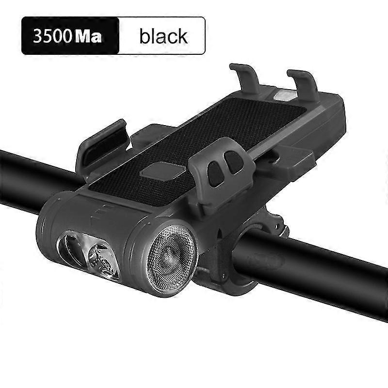 5-in-1 Bicycle Horn Light With Fog Lamp Multifunctional Bike Phone Mount Large Capacity