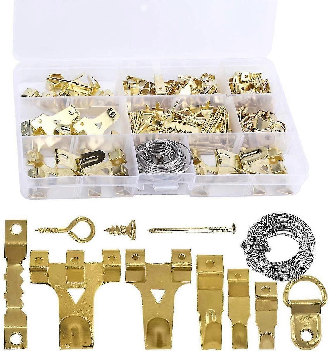 250pcs εικόνα κρεμώντας εξάρτηση, κρεμώντας εξάρτηση αγκιστριών εικόνων με τα γάντζους, καρφιά, δαχτυλίδι Δ