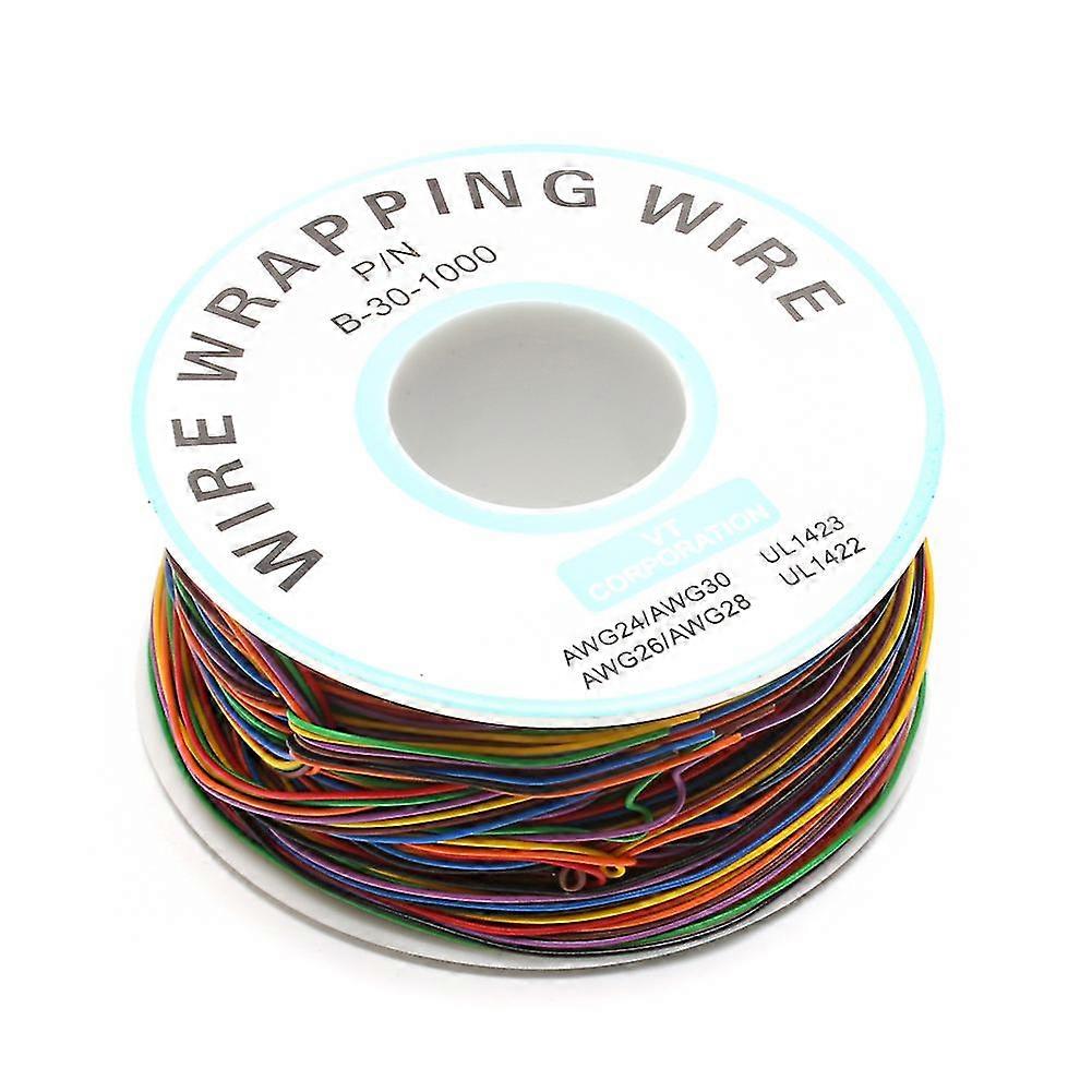 Pcb Test Core Line 30awg Wire Single Tinned Copper Wire 8-color Board Cable Roll