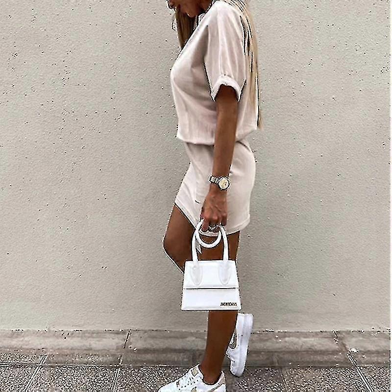 Kadın Mürettebat Boyun Mini Elbise Rahat Parti Kısa Elbiseler Bodycon Yaz Plaj Sundress