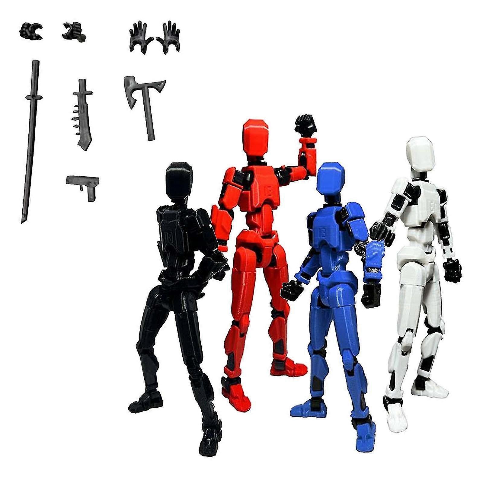 Action Figure Printed Movable 13 Articulated Robot Dummy Valentines Gifts For Him