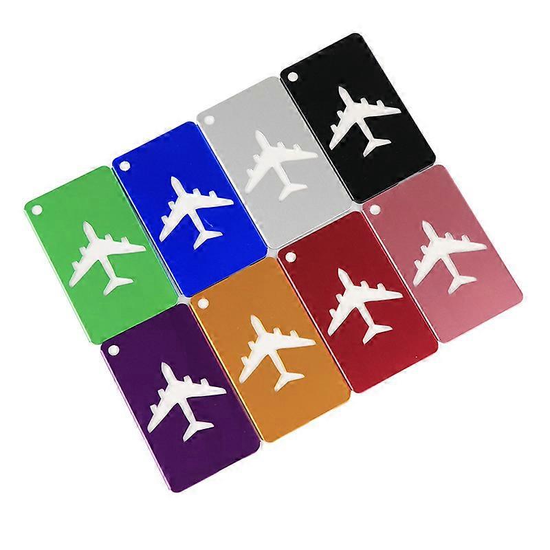 Luggage Tags For Suitcases,8 Pack Luggage Labels Aluminium Alloy Suitcase Tags Gift
