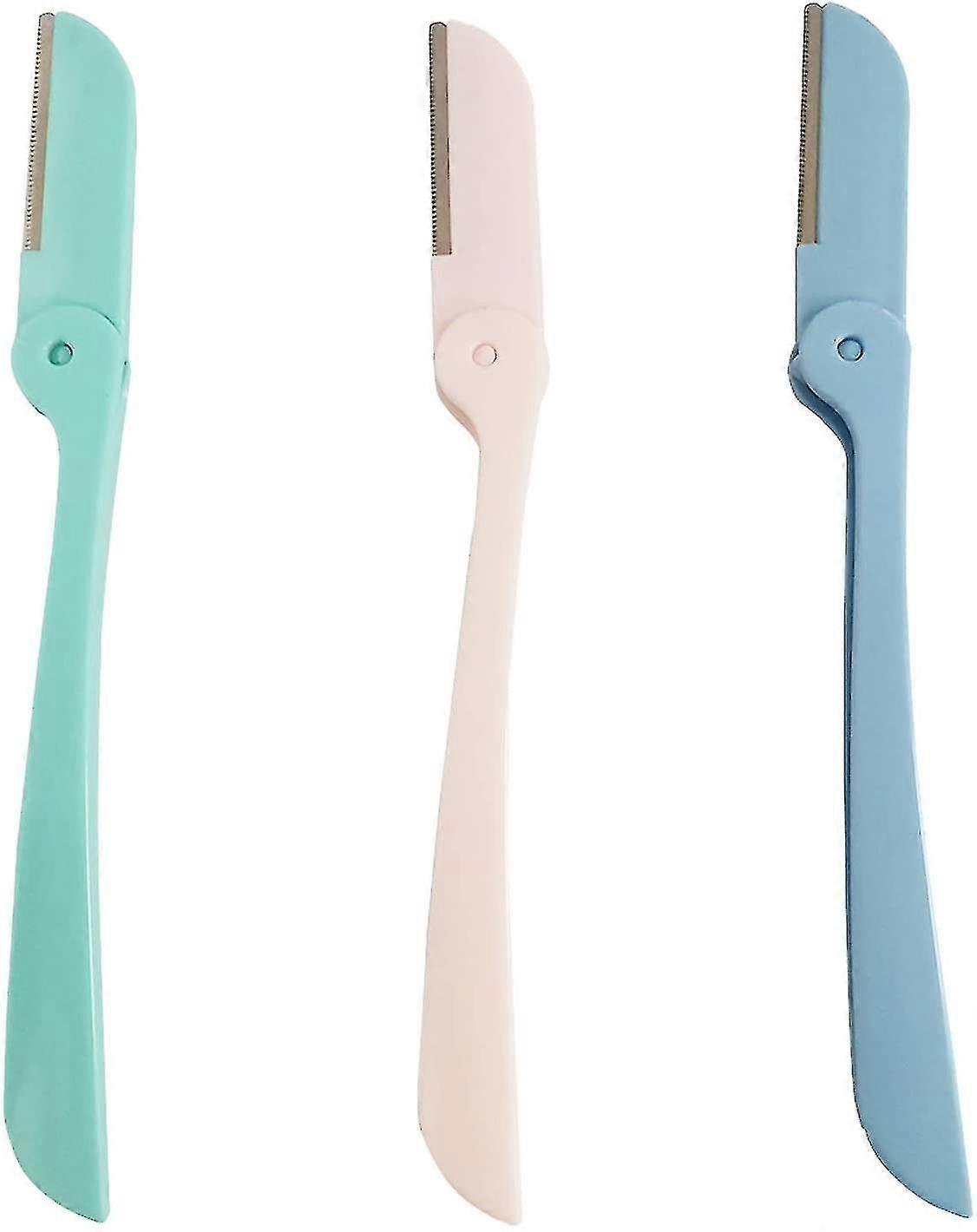 3 Pieces Eyebrow Razors, Portable Eyebrow Trimmer, Eyebrow Razors Facial Shavers