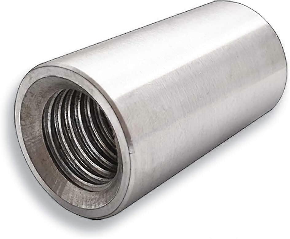 Stainless Steel A2 Round Threaded Sleeve - Connecting Nut - V2A - Round Model M6 M8 M10 M12 M16 M20 (100, M8 x 30)