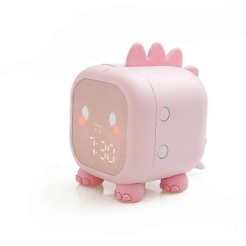 1pc pink Cute Dinosaur Digital Alarm Clock