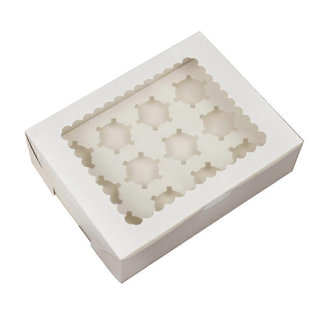 5pcs Cupcake Boxes Multifunction Dessert Holiday Present Packaging