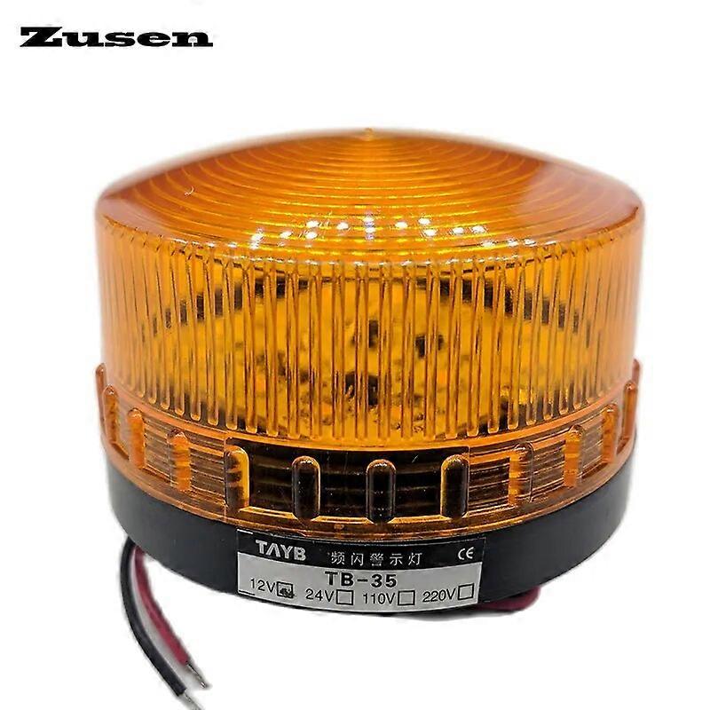 Begleri-Zusen TB35-Y 12v 24v 110v 220v Yellow Security Alarm Strobe Signal Warning Light LED Lamp Small Flashing Light
