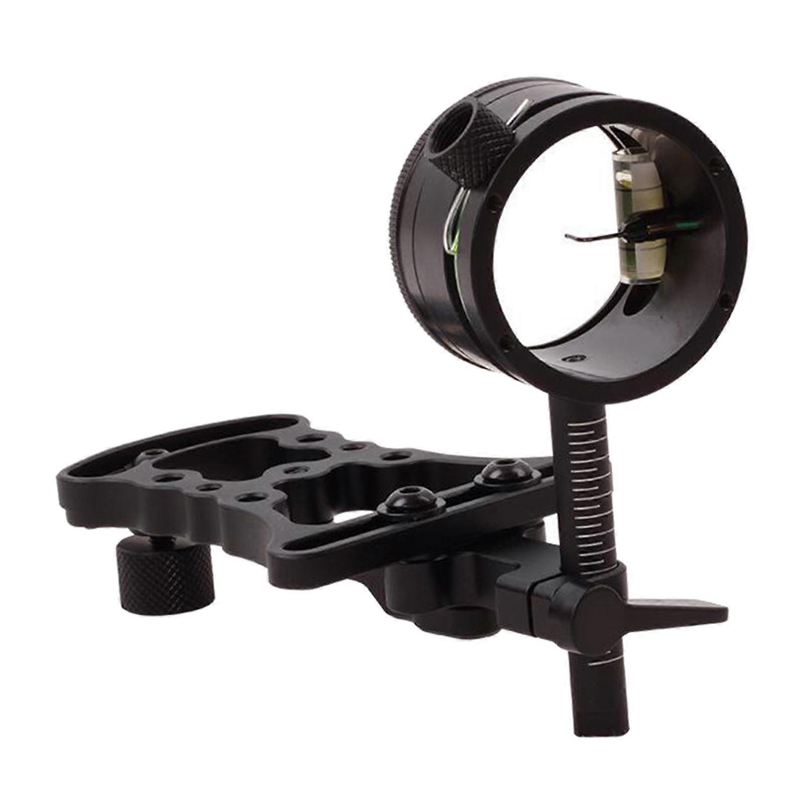Micro-Adjust Single Pin Bow Sight Portable Compound Bow Shooting Sight Μαύρο