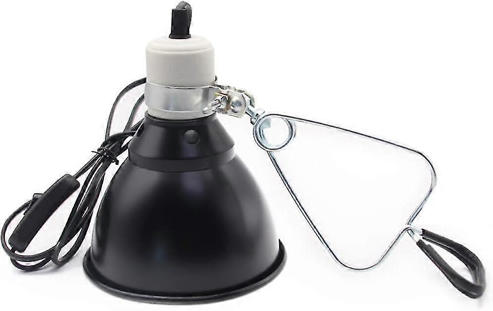 Reptile Pet Heat Lamp Holder Lampshade with Clip for UVA/UVB Bulb, 300 Watt Reptile Heating Guard - q37/YY