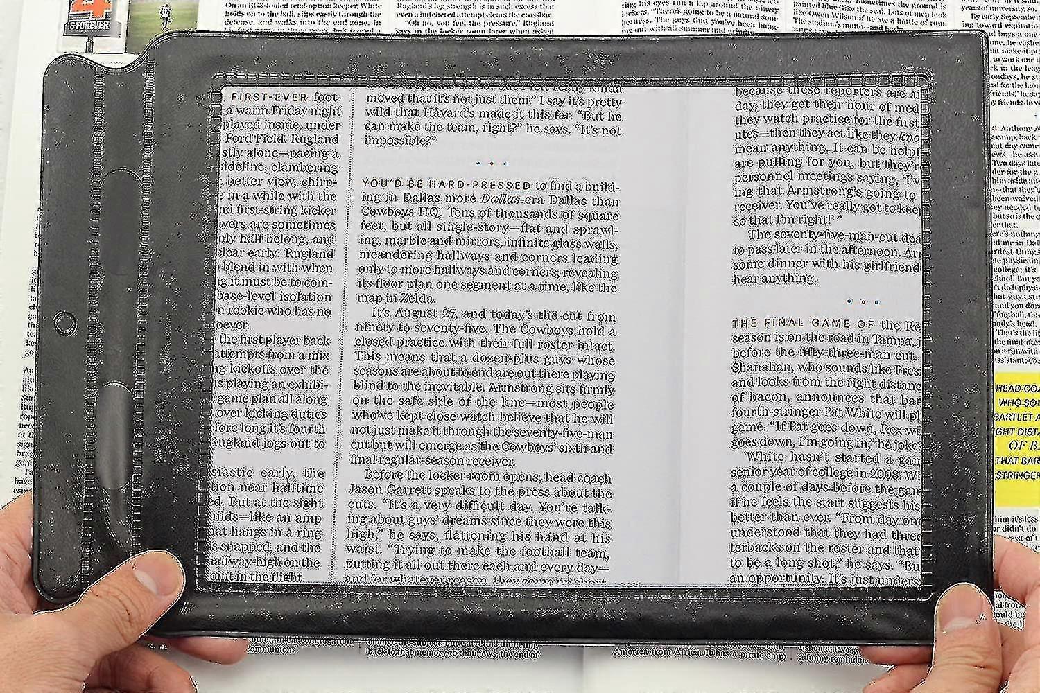 A4 Full Page Vergrootglas Blad Groot Vergrootglas Assisted Reading Aid Lens