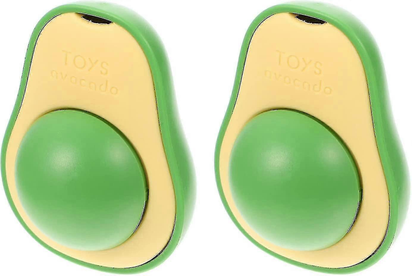 Cat Wall Catnip Balls, 2pcs Cat Catnip Balls Detachable Cat Nip Ball Chewing Toys Avocado Shaped Rotating Catnip Toys Teeth Clean Cat Toys For Indoor