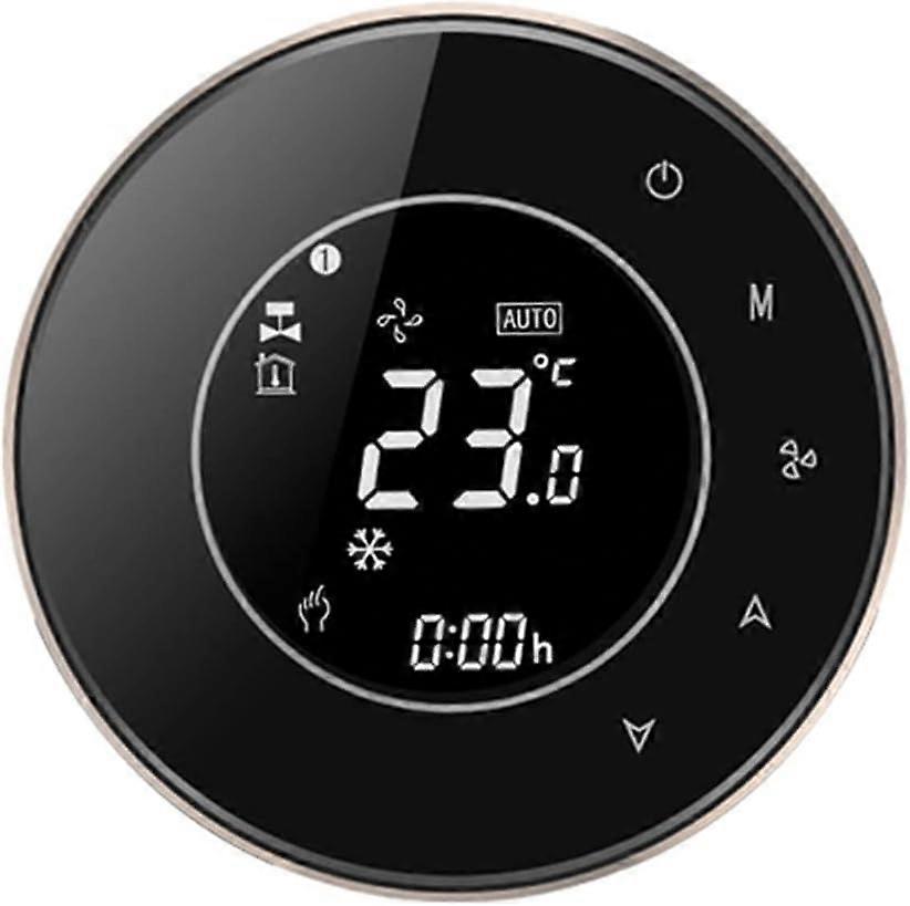 Thermostat BAC-6000ELZB Central Air Conditioning Intelligent Constant Temperature LCD Screen 5-95 () Wireless Controller Fan Coil Unit Smart Home Cont