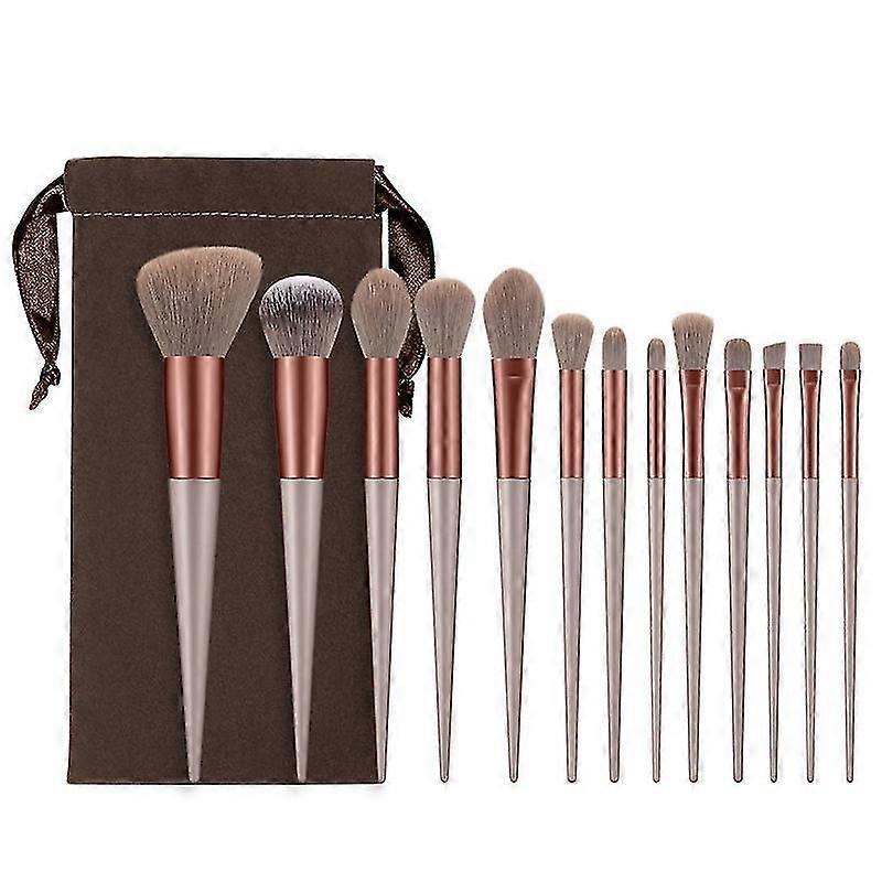 13 Pcs Professional Make Up Brush Kit Powder Foundation Eyeshadow Brow Brush Kit