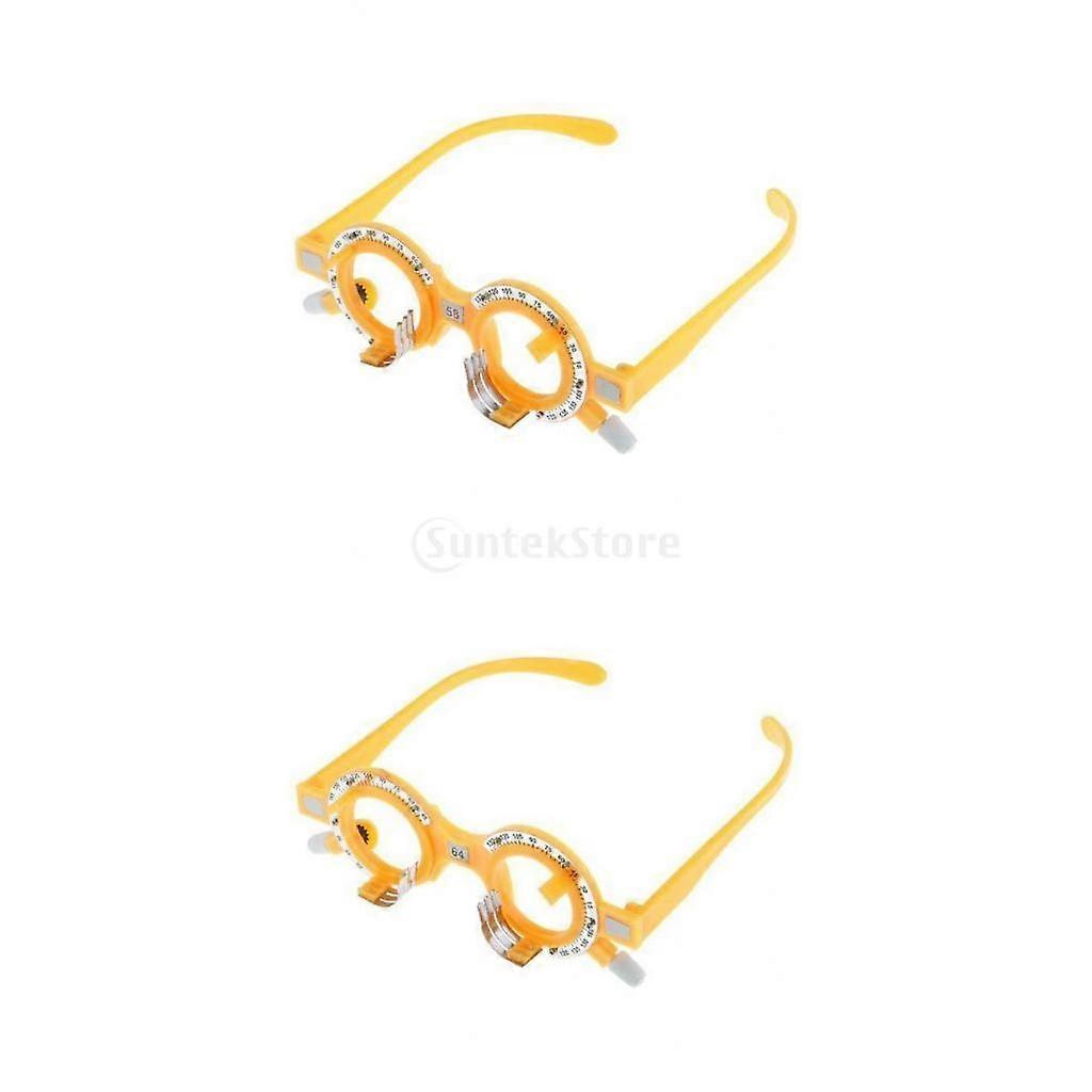 2x Plastic Optical Trial Lens Frame Eyeglass Optometry Optician Equipment