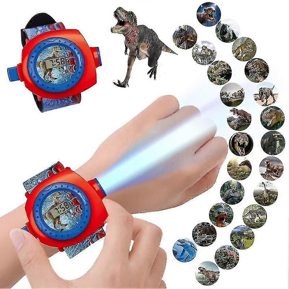 Children Projector Watch With 24 Dinosaur Projection Patterns, 3d Cartoon Projector Watch, Digital Wrist Watch