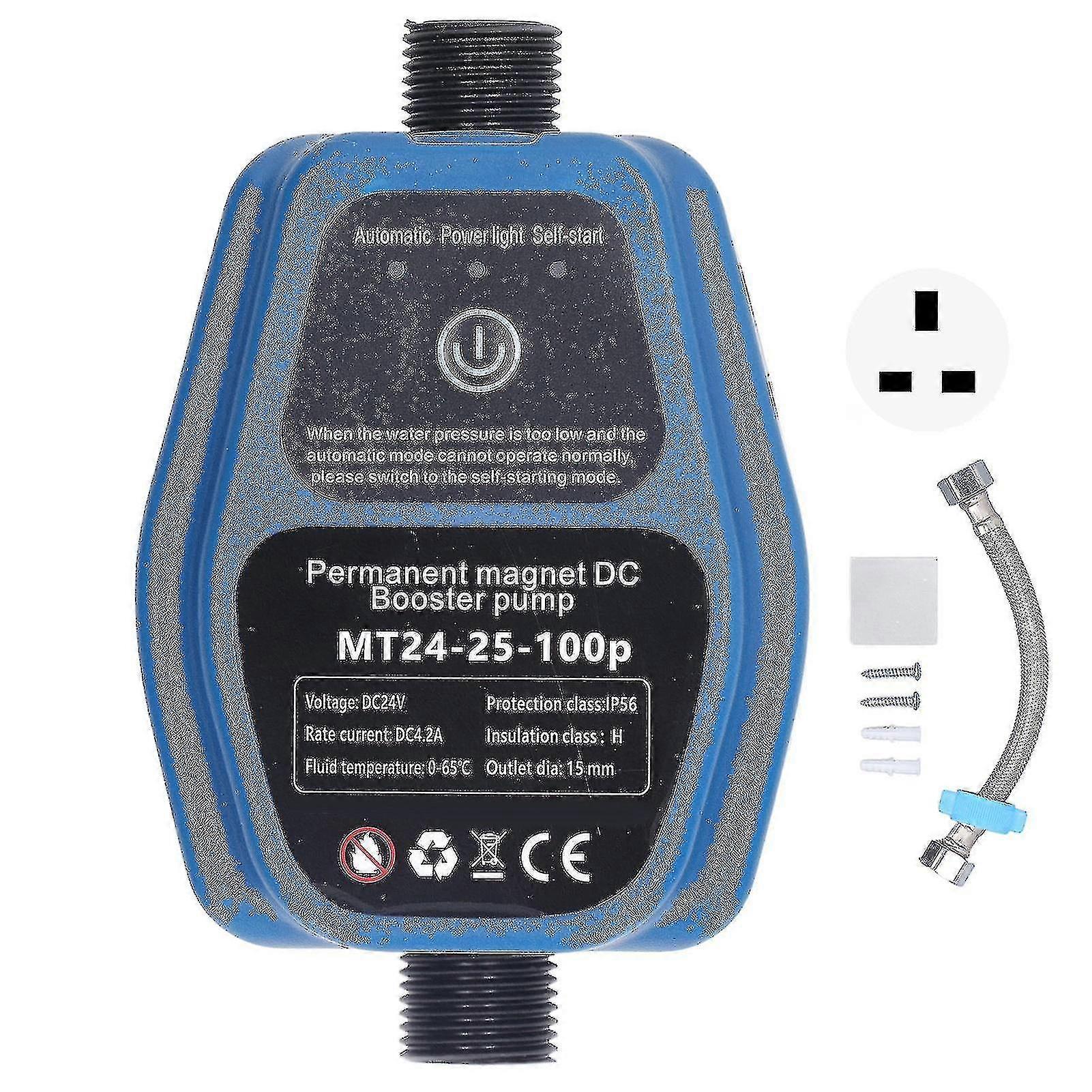 水圧ブースターポンプ 100W 24V 25L IP56 インテリジェントセンシング自動シャワーブースターポンプ 100240V