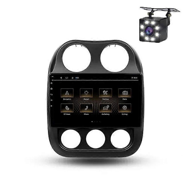 Car Radio Android 14 For Jeep Compass 1 MK 2009 - 2015 Auto Multimedia Player 