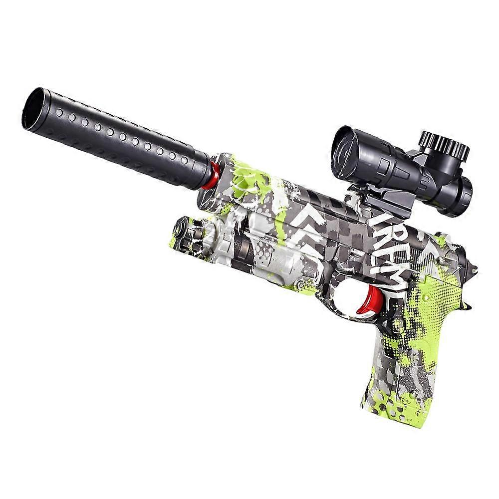 子供用ジェルウォーターガン、ベレッタM92電動シューティング、高速バーストウォーターガン、大人の子供のおもちゃ、落書き、ウォーターガン、10m長距離射撃