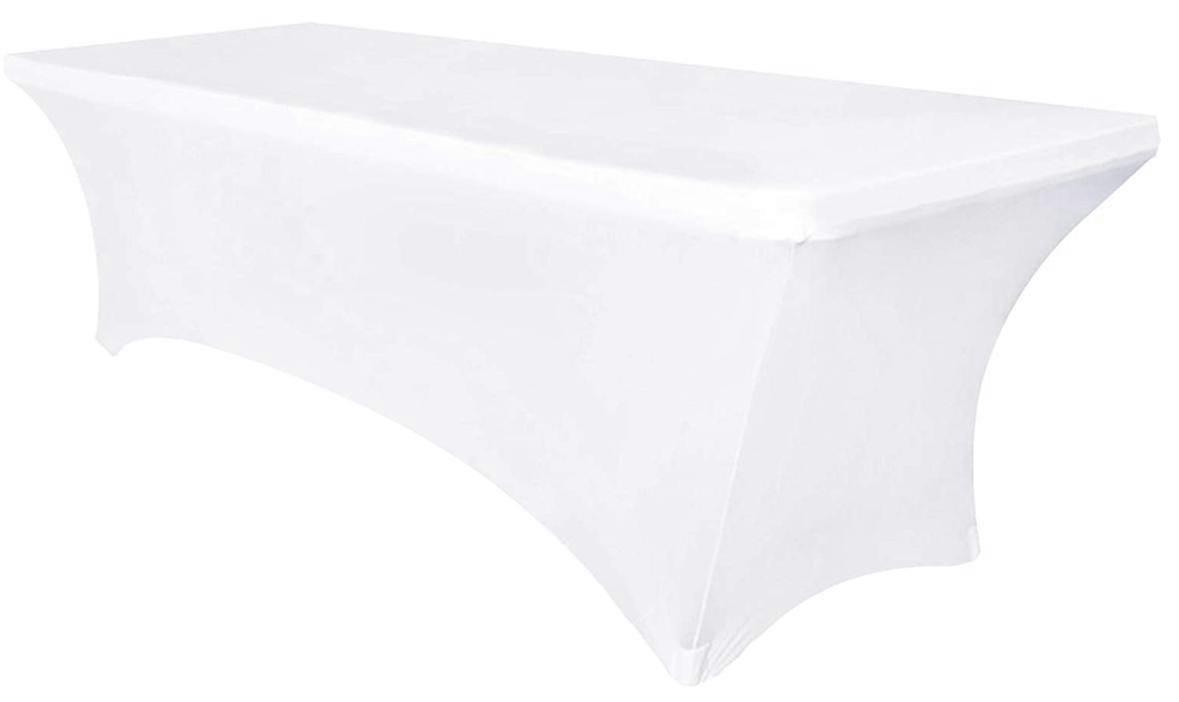 Obstal 4ft Stretch Spandex Table Cover for Standard Folding Tables - U
