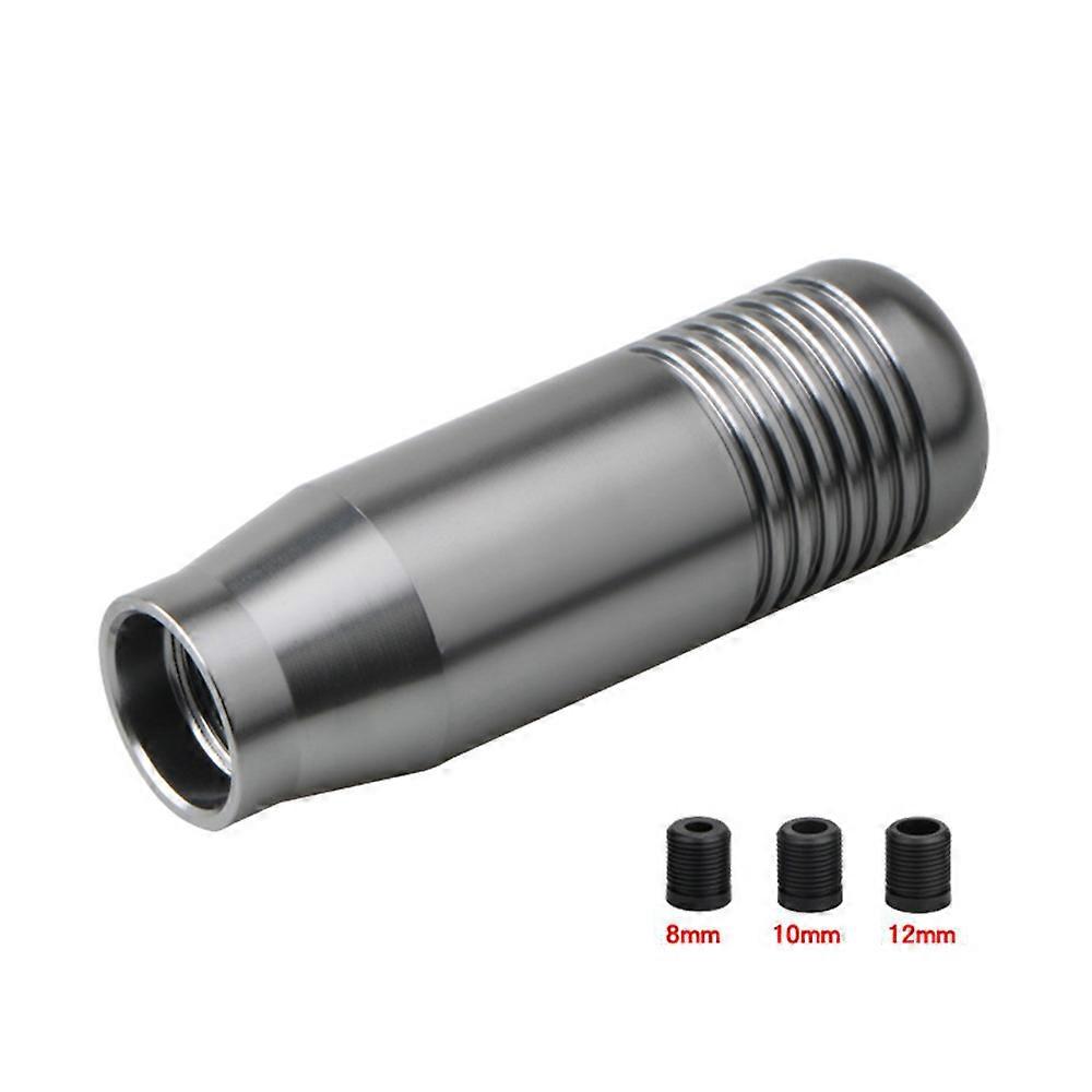 Universal Manual Gear Shifter Multicolour Auto Shift Knob Fit Shifter Handle Knob 8.5cm Aluminum Alloy Handle Shifter Knob Head-Black