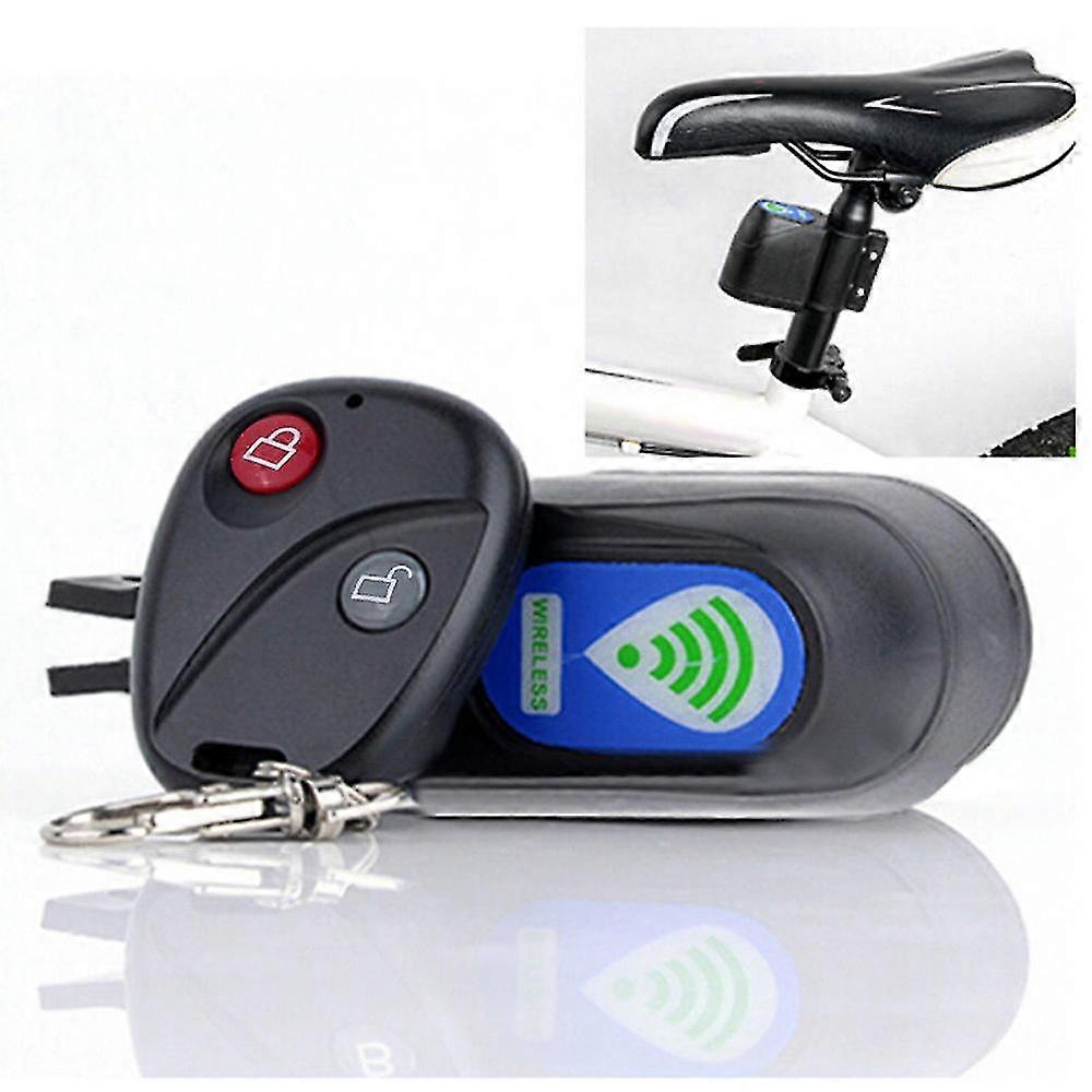 1Pcs Wireless Alarm Lock Bicycle Bike Security System With Remote Control Anti-theft