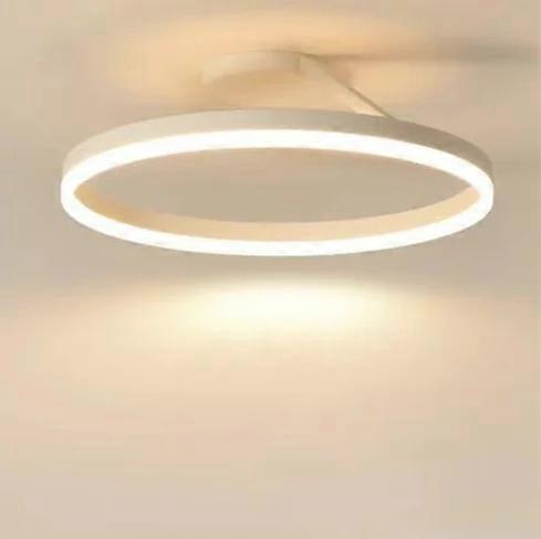 Nordic Ring Led tak Lysekrone Dimbar Restaurant Stue Soverom Tak Lys Hjem Innredning Lysarmaturer