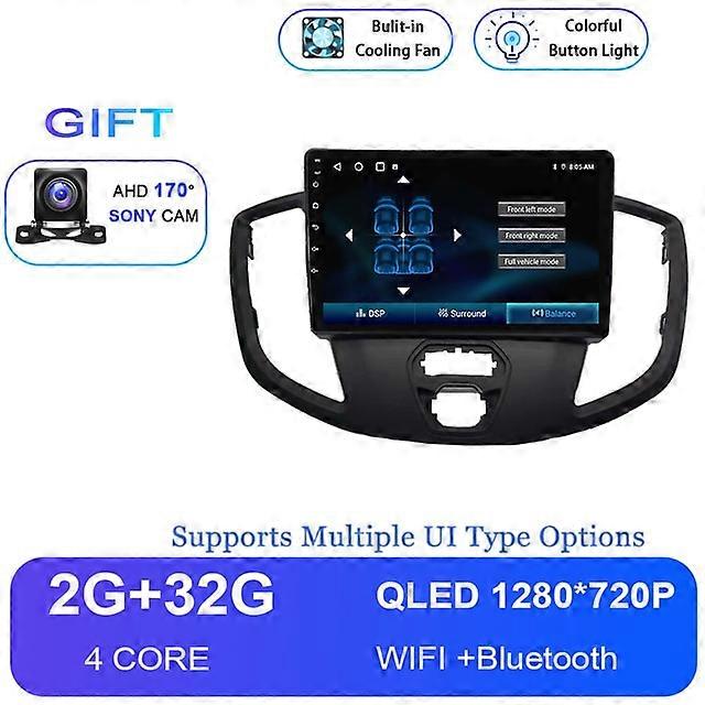 Android 12 For Ford Transit 2015 Stereo Car Radio DSP Carplay Multimedia Video Player Navigation 4G WiFi Autoradio No 2Din DVD