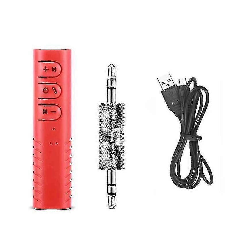 3.5Mm jack wireless bluetooth receiver adapter(Red)