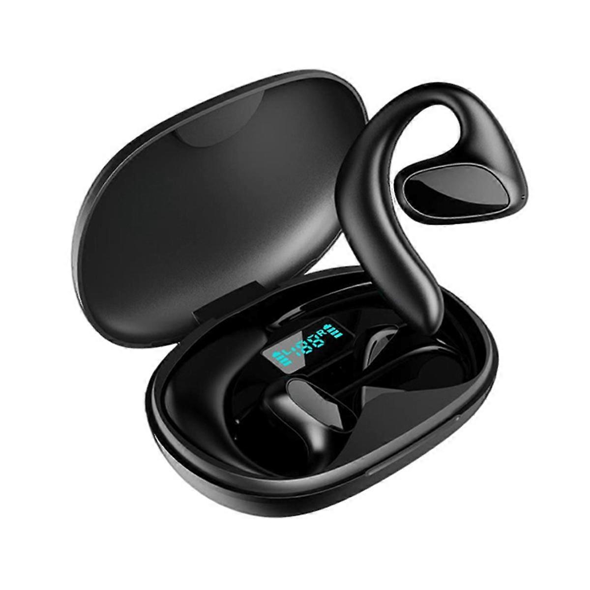 Language Translation Earbuds Two-Way Real-Time Translation Language, Instant Voice Translation Business Learning Black