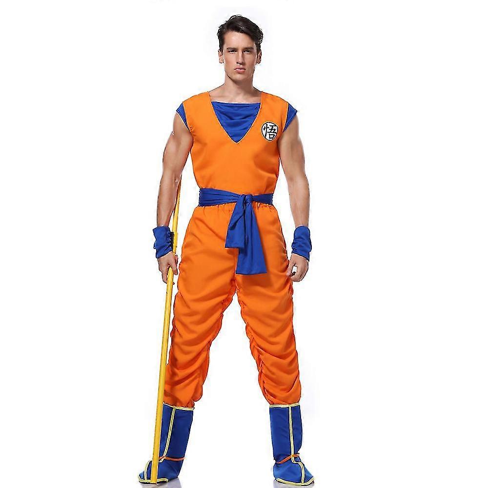 Dragon Ball Anime Son Goku Cosplay Party Kostüm Set Kostüm Outfits Set Geschenke L