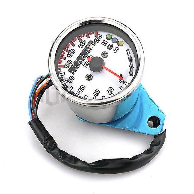 Motorcycle Speedometer Stainless Steel Instrument Tachometer LED Indicator Odometer 12V Universal for DUCATI YAMAHA KTM HARLEY