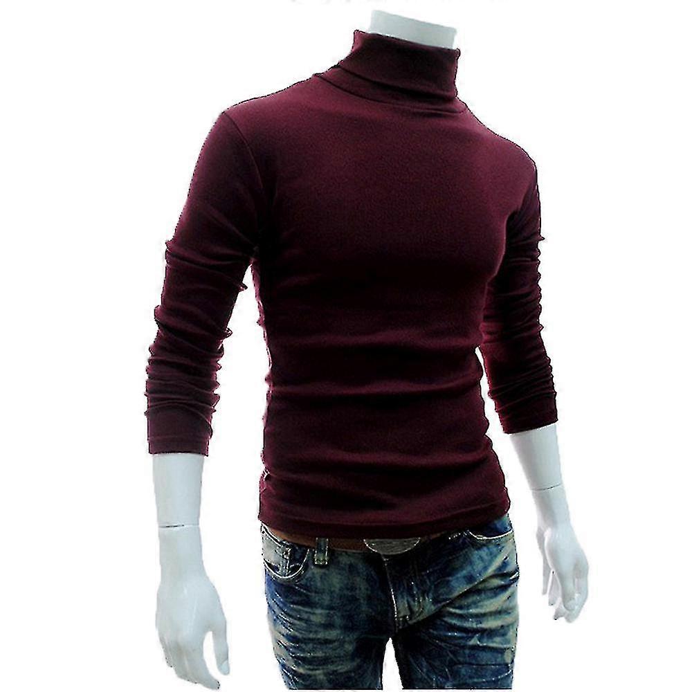 8 S Men Neck Pulr Jumper Top Basic Under Sweater