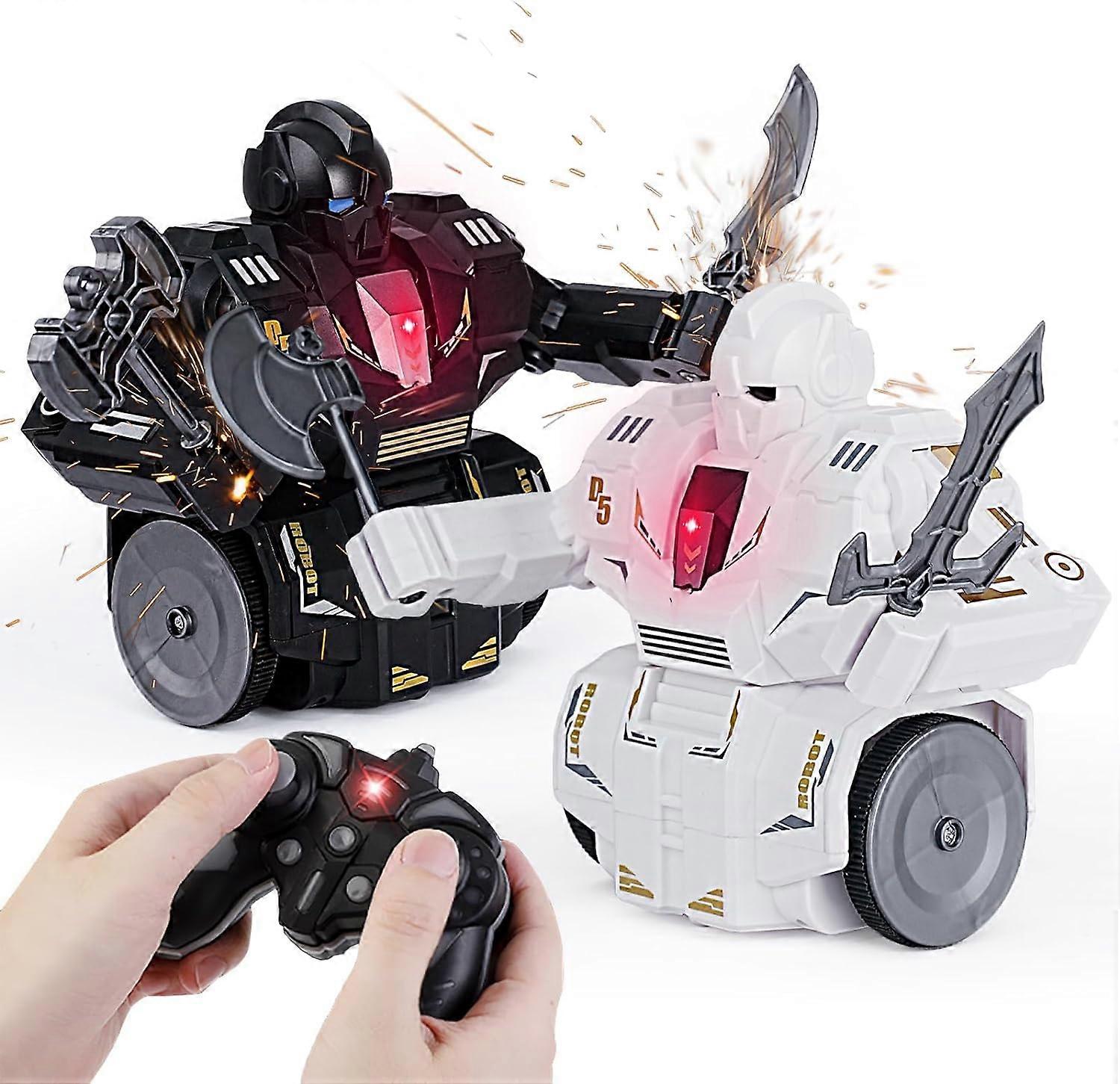 Rotating Fight Robot Toys,Remote Control Battle Bots 4 Weapons Available For Replacement For Kids,100% New