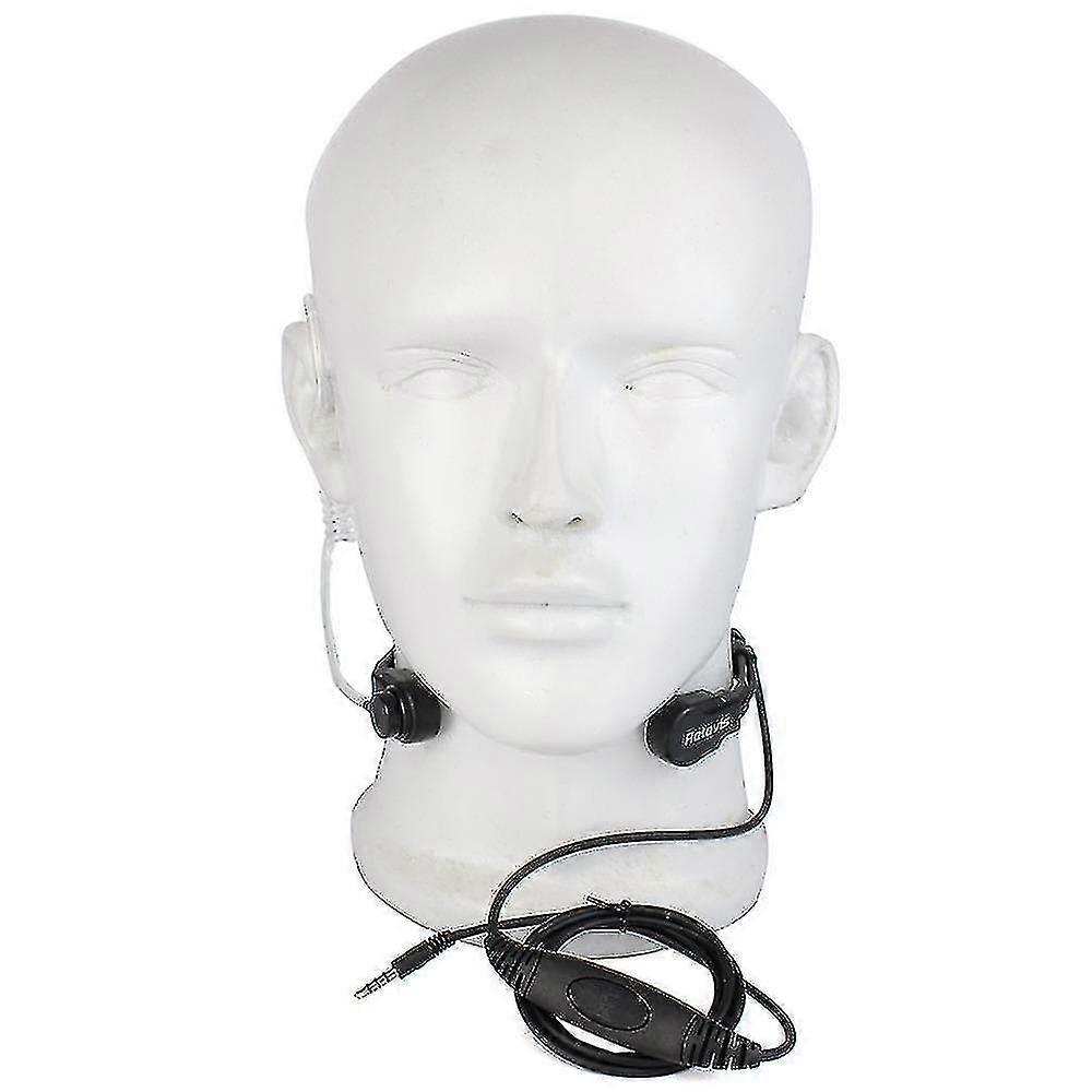 Casque Écouteur Gorge Micro PTT 3.5mm - Tube Acoustique Anti-Rayonnement Pour Téléphone