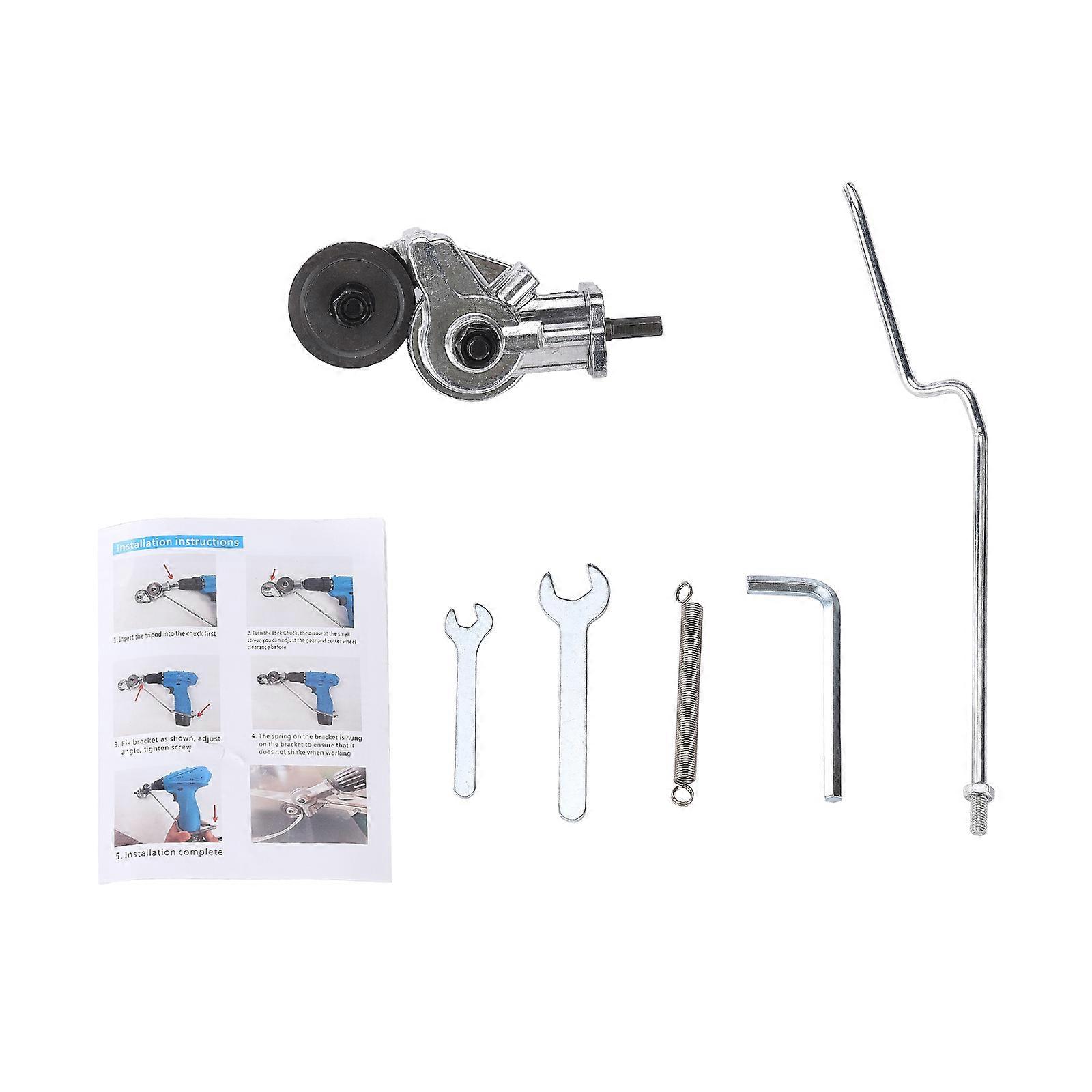 Drill Attachment Metal Cutter Double Headed Safe Car Maintenance Durable Accurate