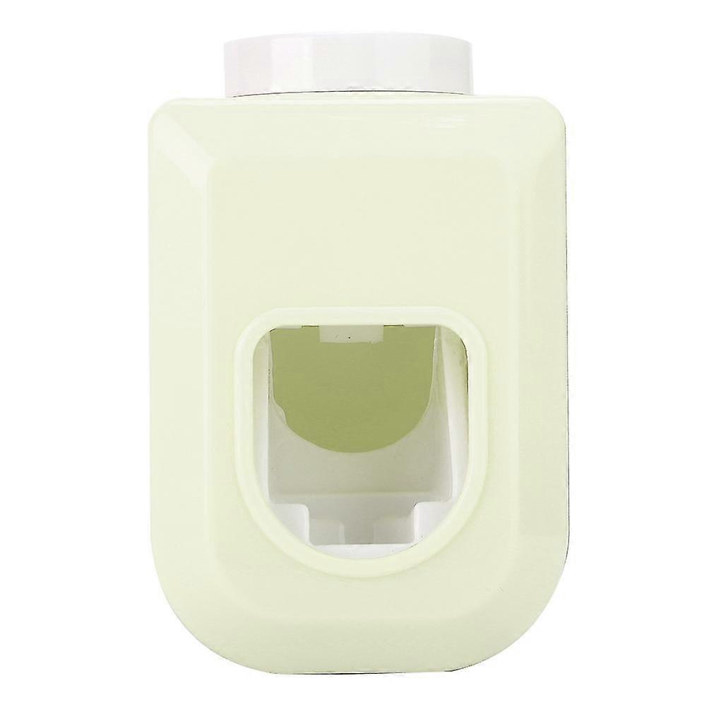 Automatic Dustproof Toothpaste Dispenser Wall Mount Toothbrush Holder - Green